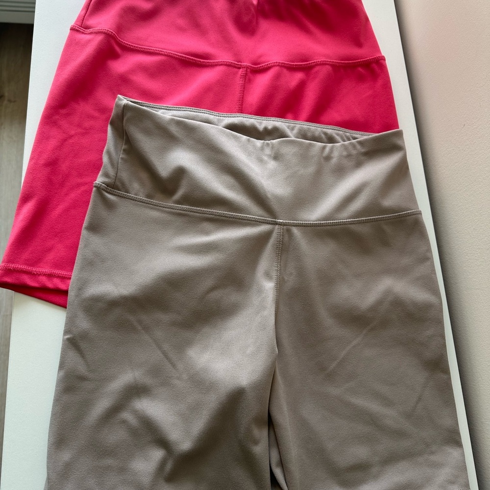 Jockey Vibrant Pink and Neutral Tan Shorts